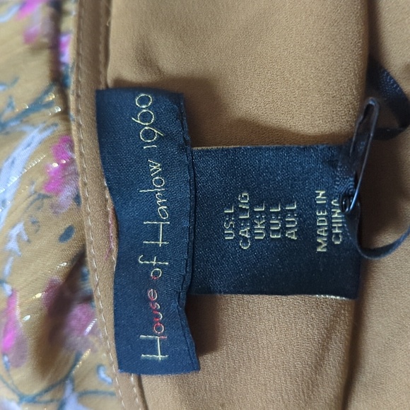 House of Harlow 1960 Olive Green Metallic Mini Dress - Picture 15 of 16